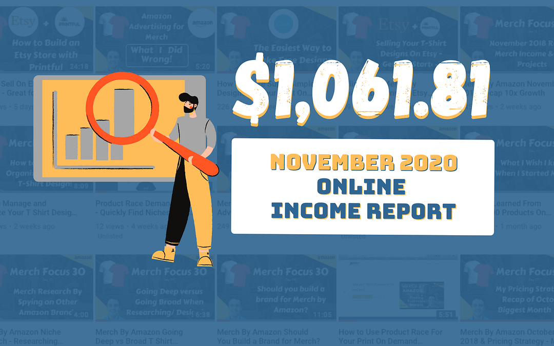 💸 Online Income Report for November 2020: How I Earned $1,061.81