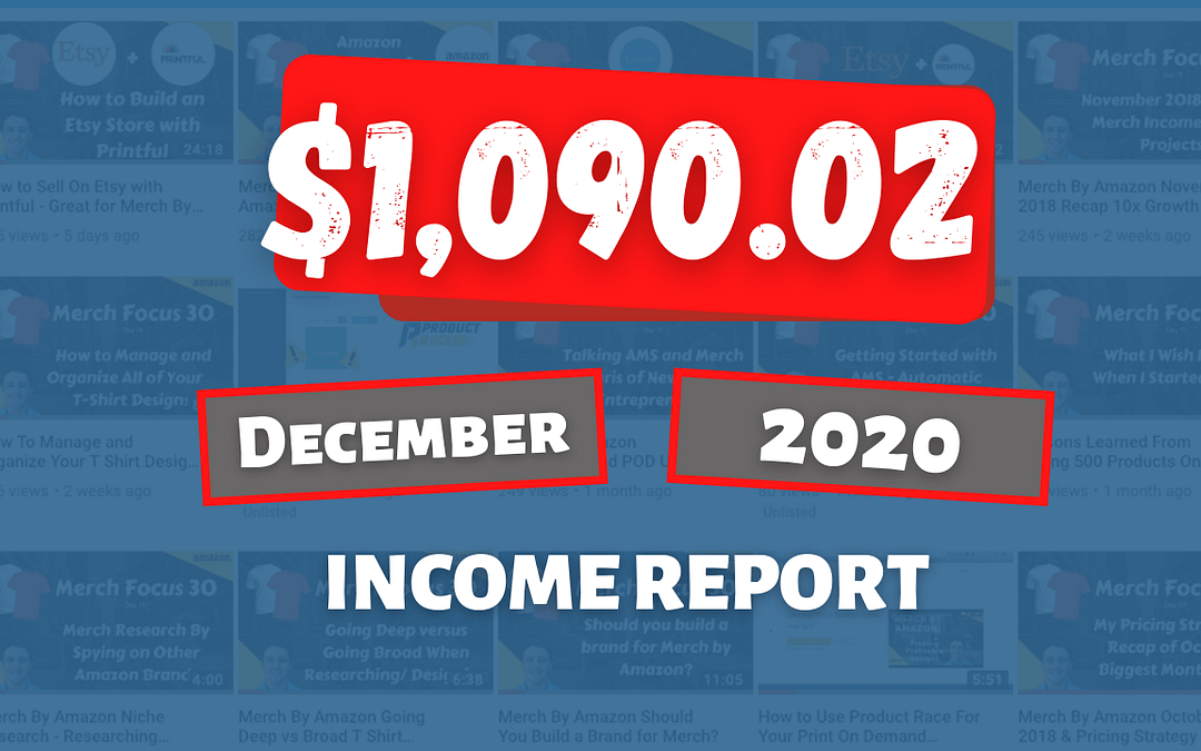 💸 Online Income Report for December 2020: How I Earned $1,090.02