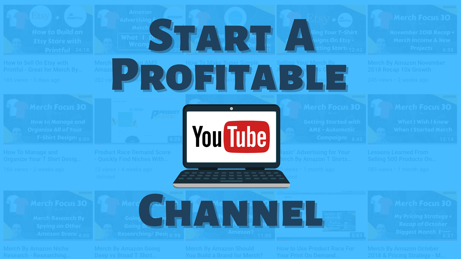 How to Make Money on YouTube (Start a Profitable Channel) - Side ...