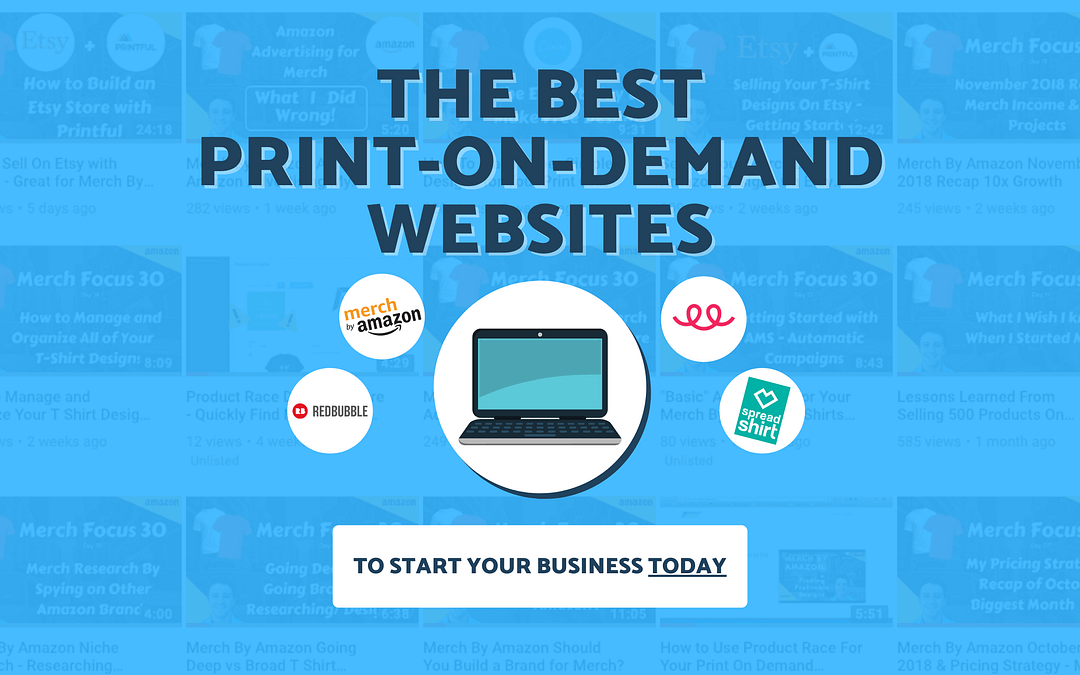 The Best Print On Demand Companies and Sites Side Hustling Your Way
