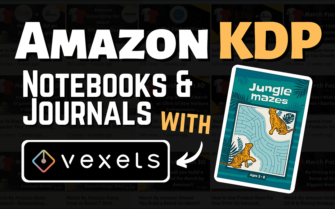 Create Amazon Low Content Notebooks Using Vexels KDP Designs