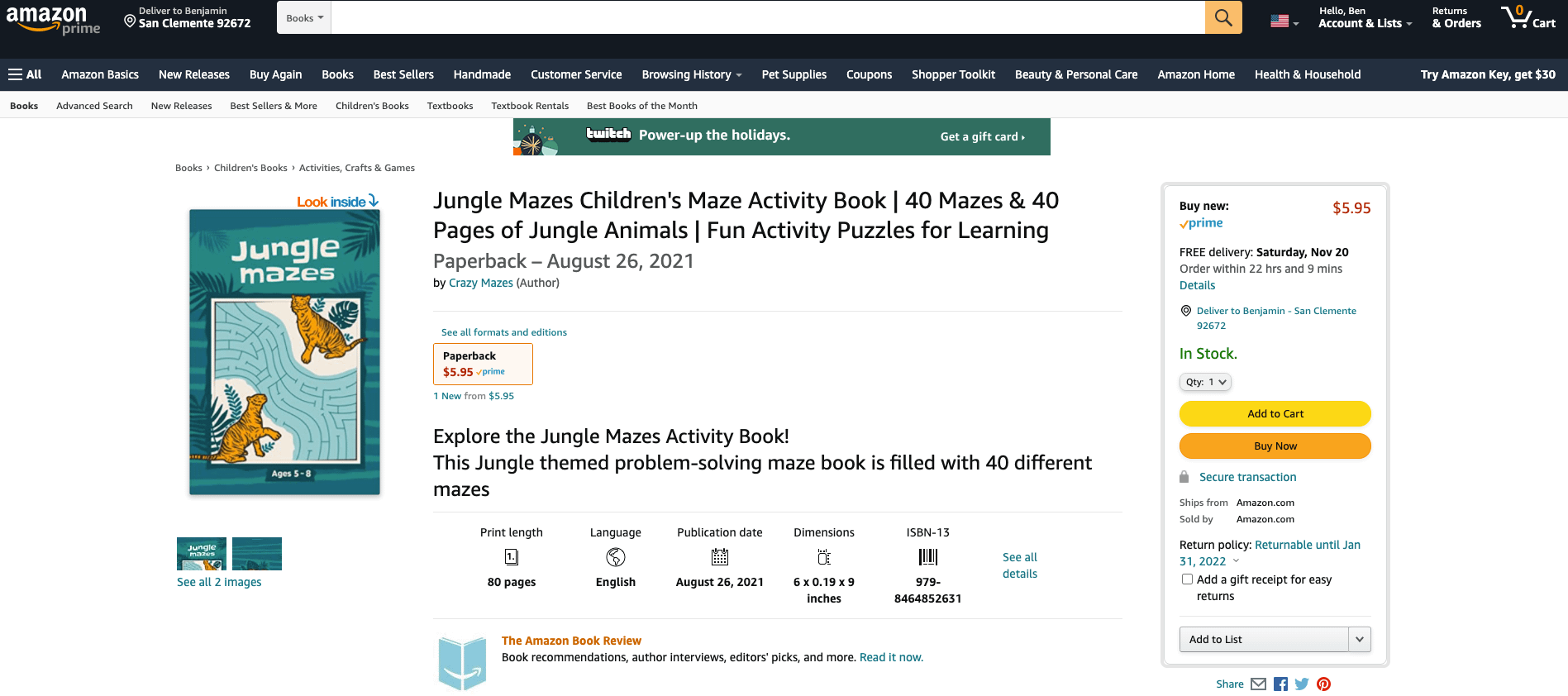 Amazon KDP Listing Example